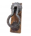 Door Knocker Handle Rustic Ironwork Moroccan Artisan Forge - Old Vintage Style Handle nº3