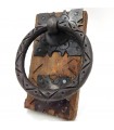 Door Knocker Handle Rustic Ironwork Moroccan Artisan Forge - Old Vintage Style Handle nº4
