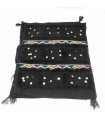 2 x Funda Cojín Bereber Artesanía Marroquí Negro Decoración Andalusí Bohemio 45cm x 45cm Modelo nº2