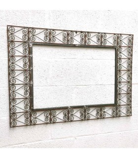 Marco de Espejo Marroquí Horizontal o Vertical Forja Artesanía Decoración Árabe Modelo Miraatun Hadid