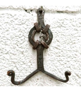 Handcrafted Forged Double Hanger - Arabic Design - Deluxe - 14 cm Online