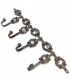 Handcrafted Forged Coat Rack - Moroccan Craftsmanship - Andalusian Style - Model Xauen 2