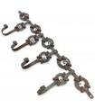 Handcrafted Forged Coat Rack - Moroccan Craftsmanship - Andalusian Style - Model Xauen 2