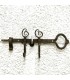 Porta-chaves de ferro forjado artesanato marroquino antigo estilo chave - modelo Mafatihun