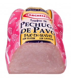 Fiambre Pechuga de Pavo HALAL Baja en Grasas Sin Gluten Sin Lactosa Come Sano Carchelejo 4.3kg +/- aprox.