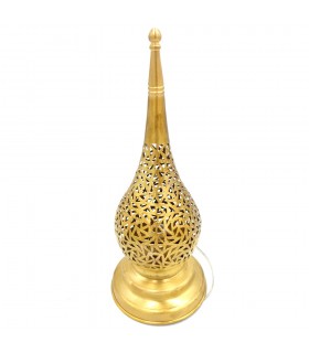 Lampe de table ajourée en alpaga - Modèle Kamuzra - 30 cm