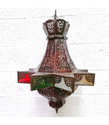 Lámpara Diamante Calado - Resinas Colores - 60 cm - Calidad
