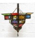 Arabische Decke Lampe - mehrfarbige Kristalle - arabische Entwurf