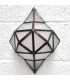 Wall Lamp Moroccan Craftsmanship Metal and Glass - Color Copper and White - Yahra Model Sable Series