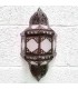 Wall Lamp Moroccan Craftsmanship Metal and Glass - Color Copper and White - Nahr Model Sable Series