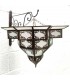 White and Copper Moroccan Craftsmanship Ceiling Lamp - Sable Series - Najma Abiad Model