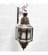 Marokkanische Handwerkskunst-Deckenlampe in Weiß und Kupfer – Serie Sable – Modell Samai Saguir
