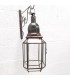 Lampada Lanterna Marocchina Stile Andaluso - Vetro Trasparente - Artigianato Fez - Modello Fezi El-Abiad