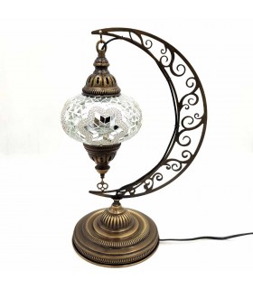 Turkish Moon and Star Table Lamp - Andalusian Decoration - nº 3 - Hilal Model