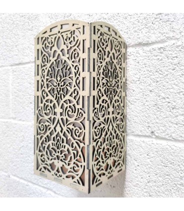 Aplique Pantalla Corte Laser Diseño Floral - Producto Propio Jaima Alkauzar Modelo Alluwts