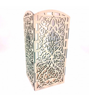 Aplique Pantalla Corte Laser Diseño Floral - Producto Propio Jaima Alkauzar Modelo Alluwts