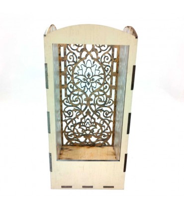 Aplique Pantalla Corte Laser Diseño Floral - Producto Propio Jaima Alkauzar Modelo Alluwts