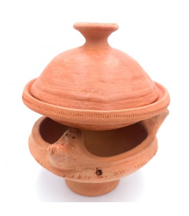 Incensario Barro Africano - 25 cm - Brasero - Artesano