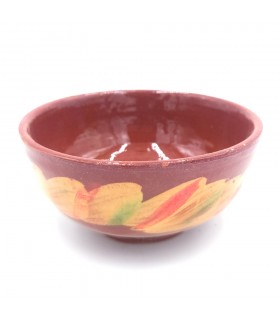 Cuenco Bowl de cerámica marroquí Artesanal Estilo Andalusí Marron Oued Lao