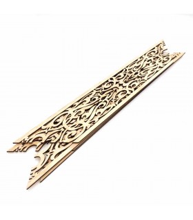 Estrutura de treliça cortada a laser 4 peças enviesadas 140cmx60cmx10cm Madeira Alimuna Design