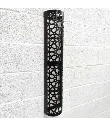Aplique Pared de Hierro Calado Alargado Estilo Hogar Andalusí Modelo Najma Sauda