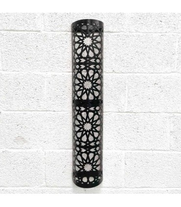 Elongated Openwork Iron Wall Sconce Andalusian Home Style Model Najma Sauda