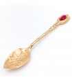 Cuchara Metal Artesanía Turquía - Color Oro - Resina Decorativa- Modelo Dhabi