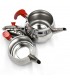 Ensemble de 2 théières turques en acier Eminox Globe Medium