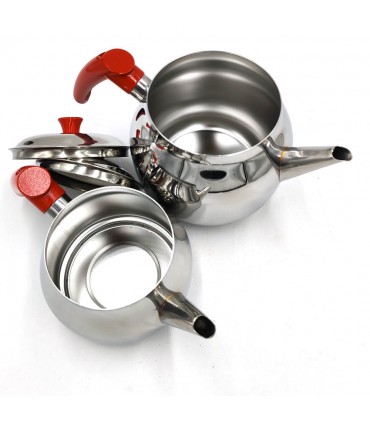 Conjunto de 2 bules turcos Eminox Globe de aço médio