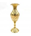 Vintage antike Messing goldene Vase Vase indisches Kunsthandwerk der 1960er Jahre