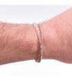 Bracciale rigido in rame e ottone Artigianato marocchino Guarigione Artrite preventiva Modello 5