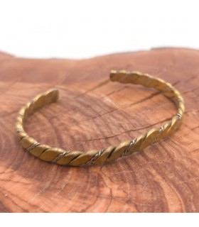 Pulsera Brazalete de Cobre y latón Artesanía Marroquí Curativo Preventivo Artritis Modelo 17