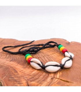 Bracciale Conchiglia Africana Artigianato Senegal Colori Giamaica Modello Africano