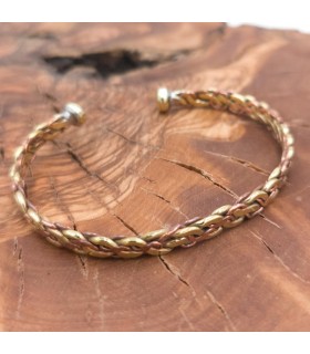 Pulsera Brazalete de Cobre y latón Curativo Preventivo Artritis Modelo 24