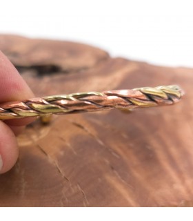 Pulsera Brazalete de Cobre y latón Curativo Preventivo Artritis Modelo 28