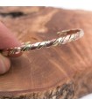 Bracelet Jonc Cuivre et Laiton Guérison Préventive de l'Arthrite Modèle 31