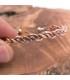 Bracciale rigido in rame e ottone Guarigione Preventiva Artrite Modello 32