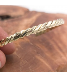 Bracciale rigido in rame e ottone Guarigione Preventiva Artrite Modello 34