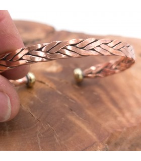 Bracciale rigido unisex in rame e ottone per la guarigione dell'artrite preventiva modello 38
