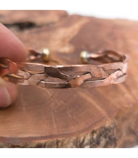 Bracciale rigido unisex in rame e ottone per la guarigione dell'artrite preventiva modello 40