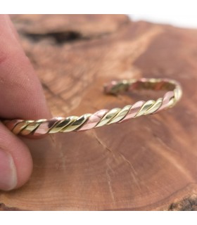 Pulsera Brazalete Unisex de Cobre y latón Curativo Preventivo Artritis Modelo 48