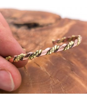 Bracciale rigido unisex in rame e ottone per la guarigione dell'artrite preventiva modello 55