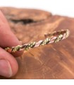 Bracelet Jonc Unisexe Cuivre et Laiton Guérison Préventive de l'Arthrite Modèle 55