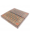 Juego Ajedrez Plegable + Fichas Madera (Taracea de Siria)