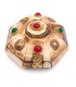 Indian Handicrafts Bone Box octagonal with velvet Adhamu Model 1