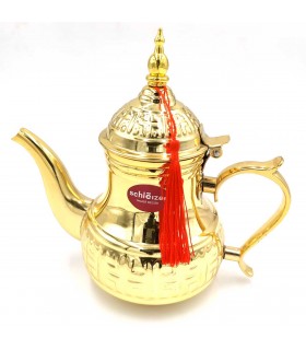 Bule de Chá e Infusões de Aço Inoxidável Dourado 800ml Marca Europeia Modelo Schleizer