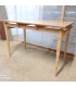 Mesa Madera Roble Estilo Japonesa Tablero Flotante 110×61x73,5cm