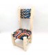 Lemon and Esparto Wood Chair Stool - Moroccan Crafts - Laimun Model
