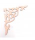 Laminated Wood Corner - Baroque Lattice - 12 x 12cm - Baroque Design 1