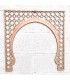 Celosia-Holz, lasergeschnittenes andalusisches andalusisches Design, Modell Bab Alcazar